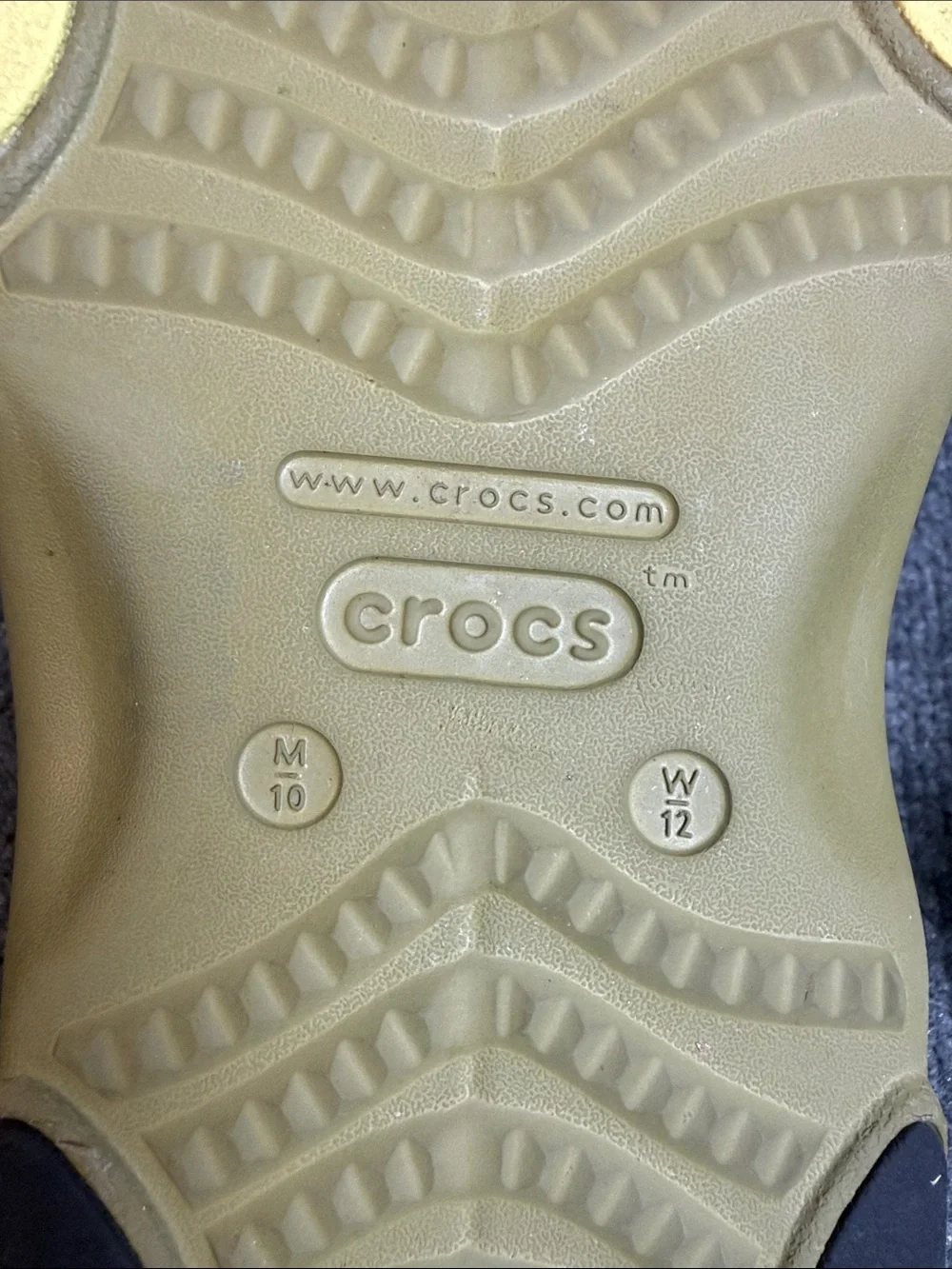 CROCS All Terrain Olive/Aloe Sandals Men’s 10, Women’s 12